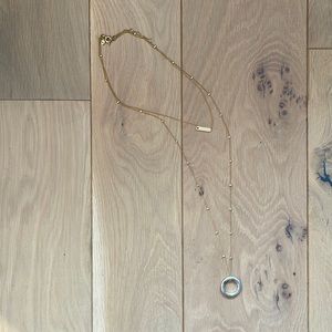 Madewell Mixed Metal Two Strand Necklace